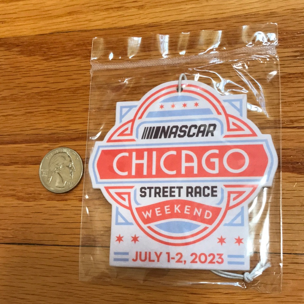 NASCAR AIR FRESHENER. Chicago July 1-2, 2023 Street Race (Brand New)